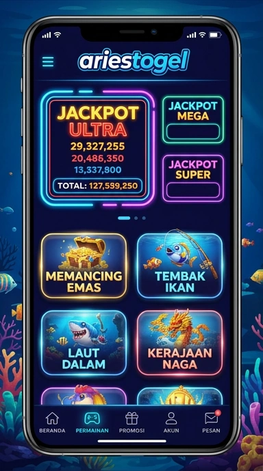 Tampilan aplikasi ariestogel dengan antarmuka yang user-friendly.